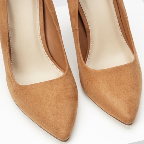 Suede Pointy Heels - Picture 3 of 6